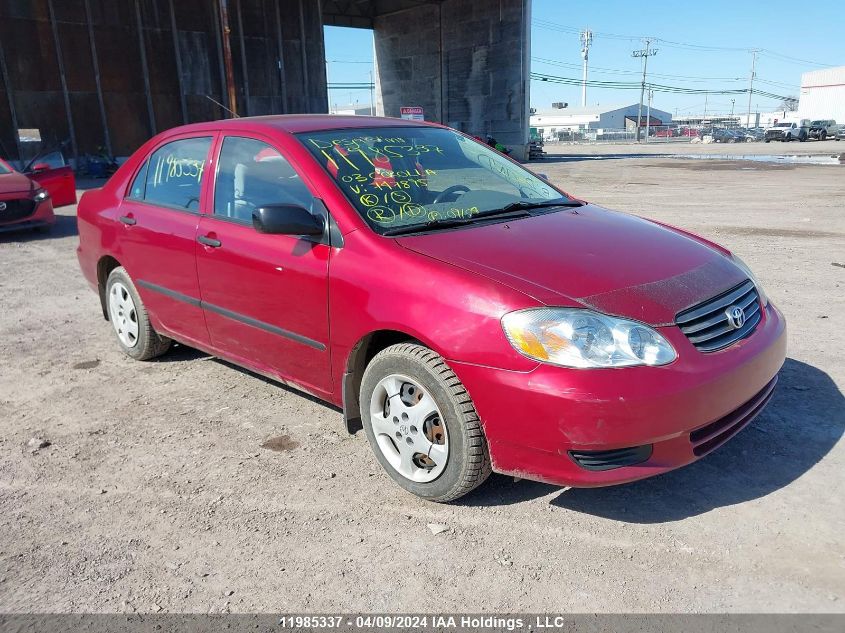 2003 Toyota Corolla Ce/Le/S VIN: 2T1BR32E63C747895 Lot: 11985337