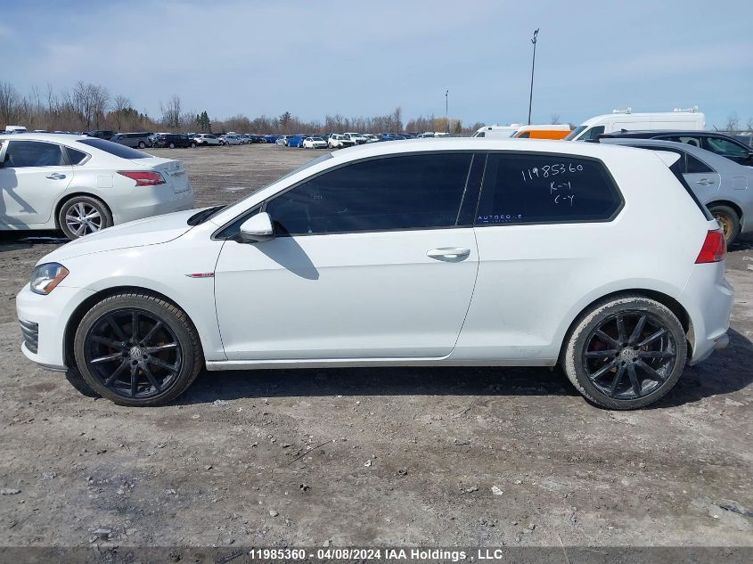 2017 Volkswagen Gti S VIN: 3VWYT7AU9HM018068 Lot: 11985360