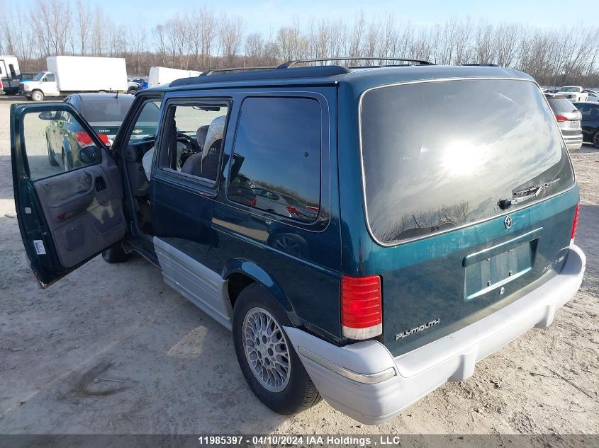 1994 Plymouth Voyager Le/Lx VIN: 2P4GH55RXRR519406 Lot: 50505414