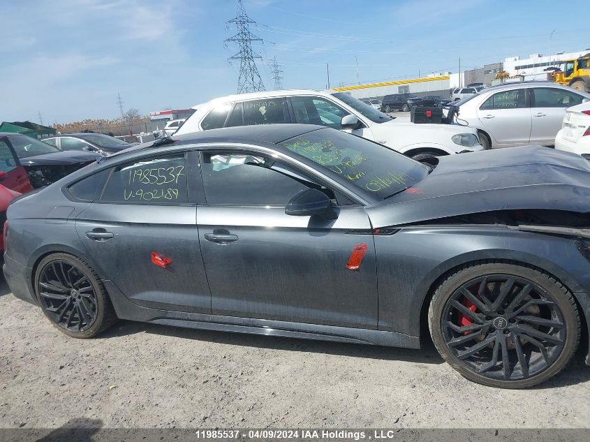 2022 Audi Rs5 VIN: WUABWCF57NA902189 Lot: 11985537