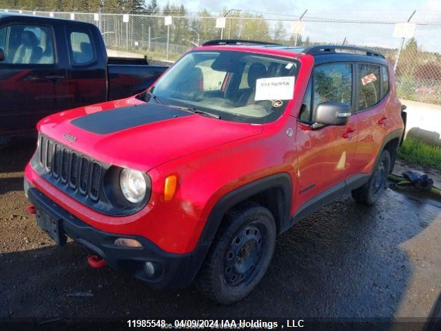 2016 Jeep Renegade Trailhawk VIN: ZACCJBCT6GPC90910 Lot: 11985548