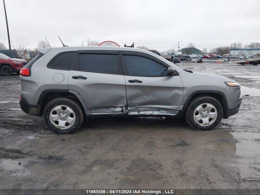 2016 Jeep Cherokee Sport VIN: 1C4PJMAS2GW358467 Lot: 11985556