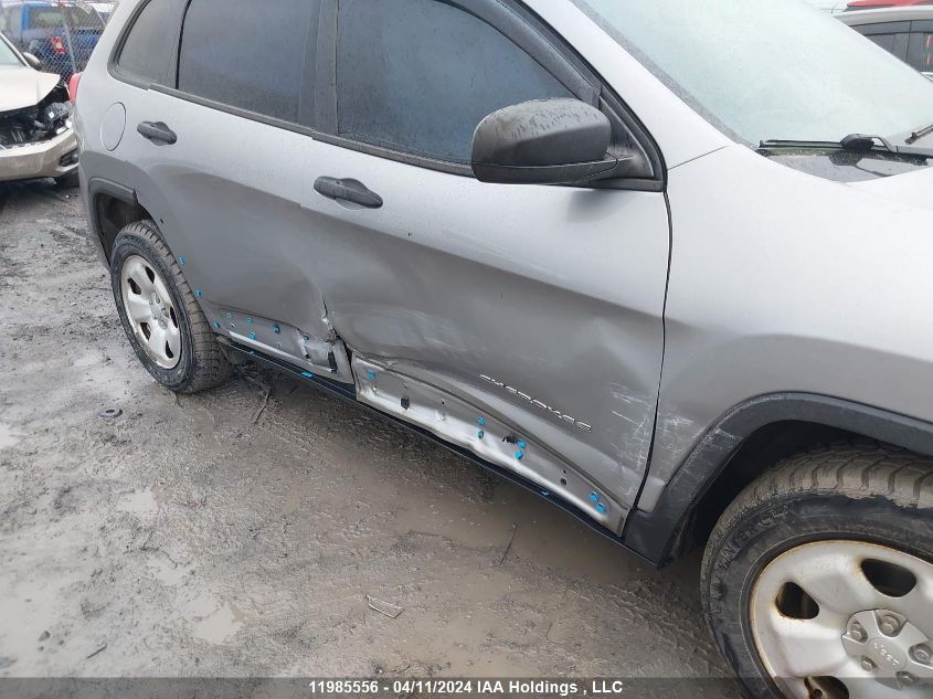 2016 Jeep Cherokee Sport VIN: 1C4PJMAS2GW358467 Lot: 11985556