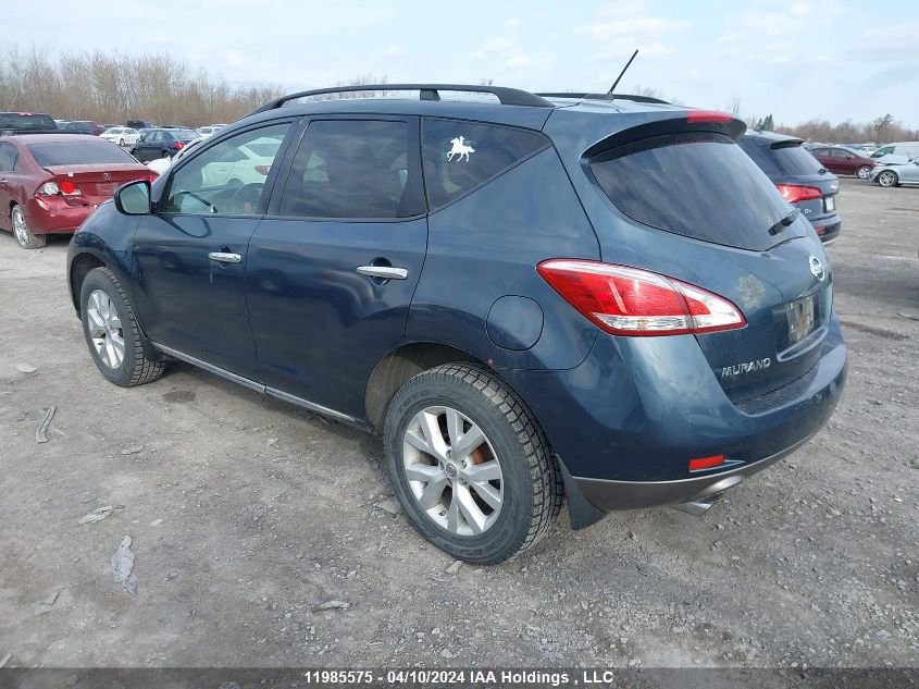 2012 Nissan Murano S/Sl/Le VIN: JN8AZ1MW9CW222475 Lot: 11985575