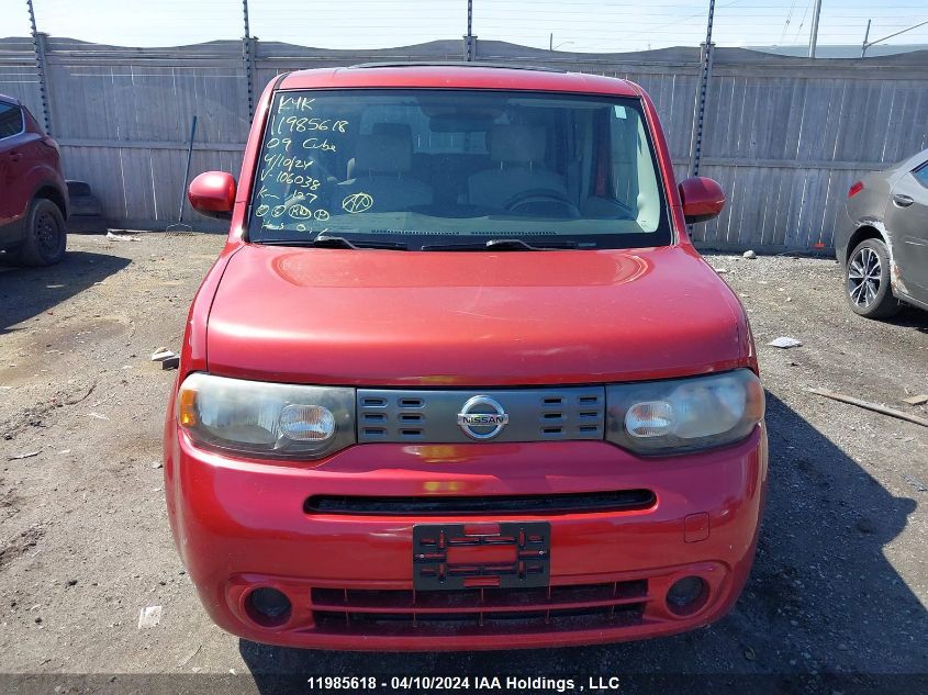 2009 Nissan Cube VIN: JN8AZ28R49T106038 Lot: 11985618