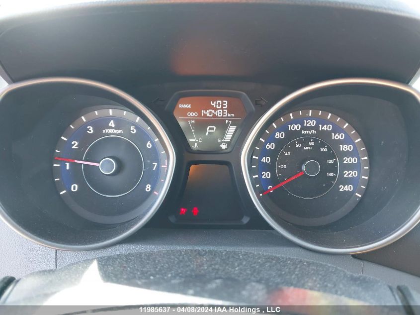 2012 Hyundai Elantra Gls/Limited VIN: 5NPDH4AE4CH130138 Lot: 11985637