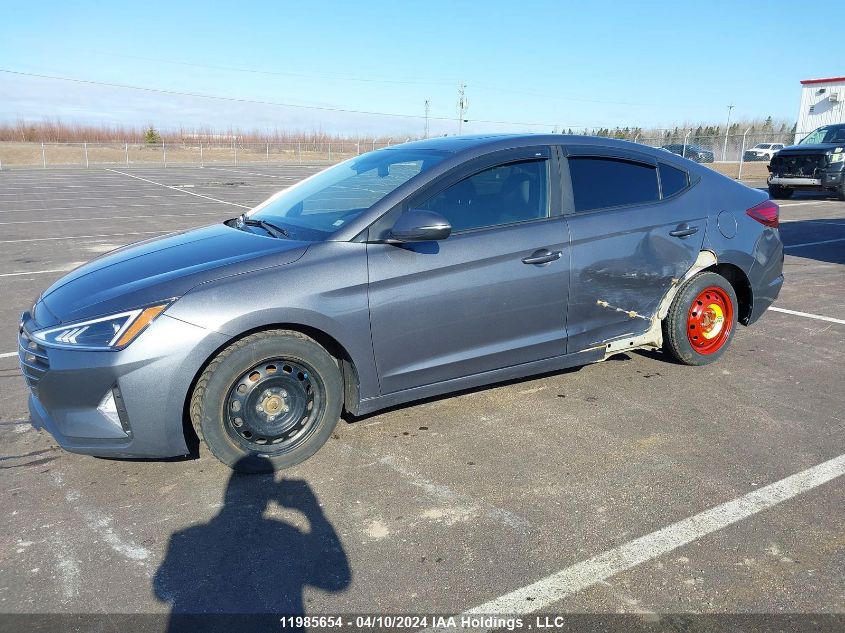 2019 Hyundai Elantra Preferred VIN: KMHD84LF9KU831280 Lot: 11985654