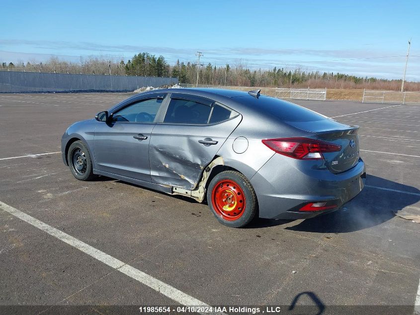 2019 Hyundai Elantra Preferred VIN: KMHD84LF9KU831280 Lot: 11985654