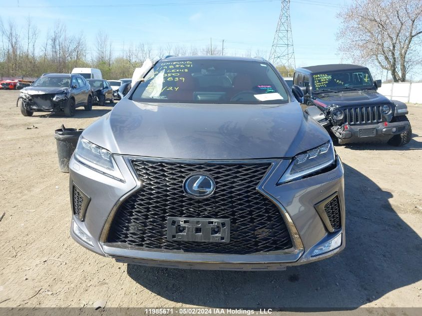 2021 Lexus Rx 350 F-Sport VIN: 2T2YZMDA3MC286839 Lot: 11985671