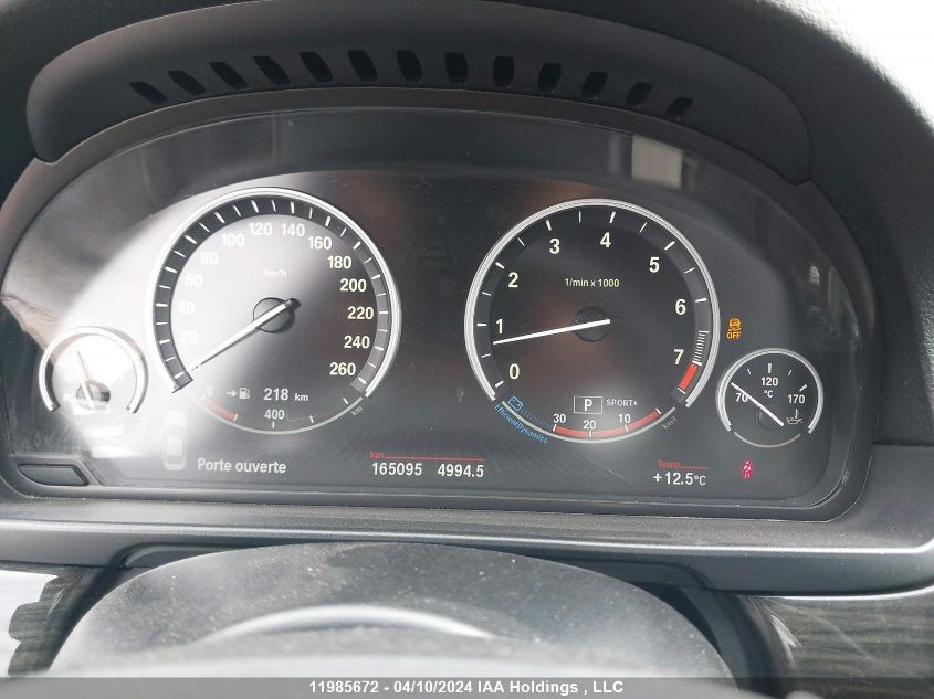 2013 BMW 5 Series VIN: WBAFU7C54DDU74849 Lot: 11985672