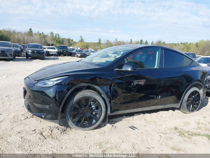 2022 Tesla Model Y VIN: 7SAYGDEE0NF433615 Lot: 11985774