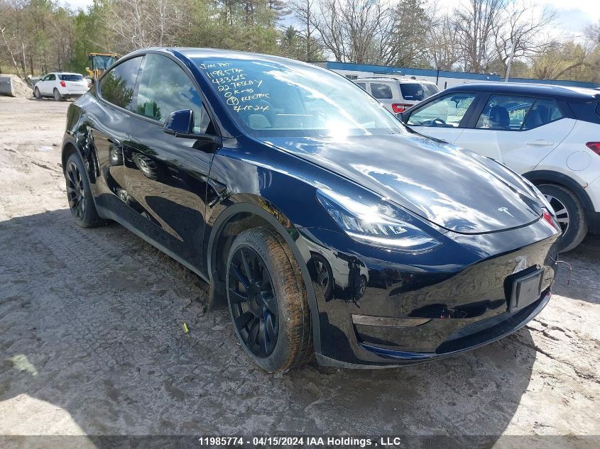 2022 Tesla Model Y VIN: 7SAYGDEE0NF433615 Lot: 11985774