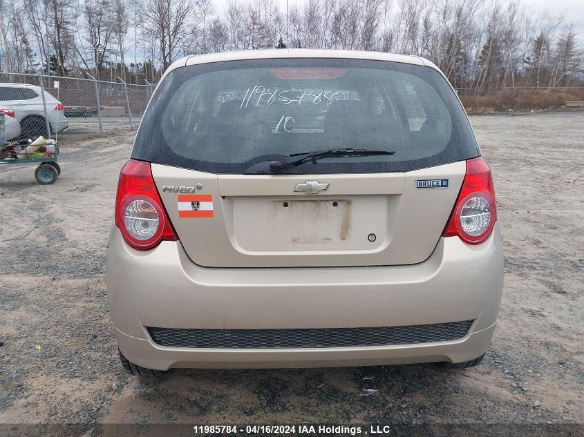 2010 Chevrolet Aveo VIN: 3G1TB6DE4AL145989 Lot: 11985784