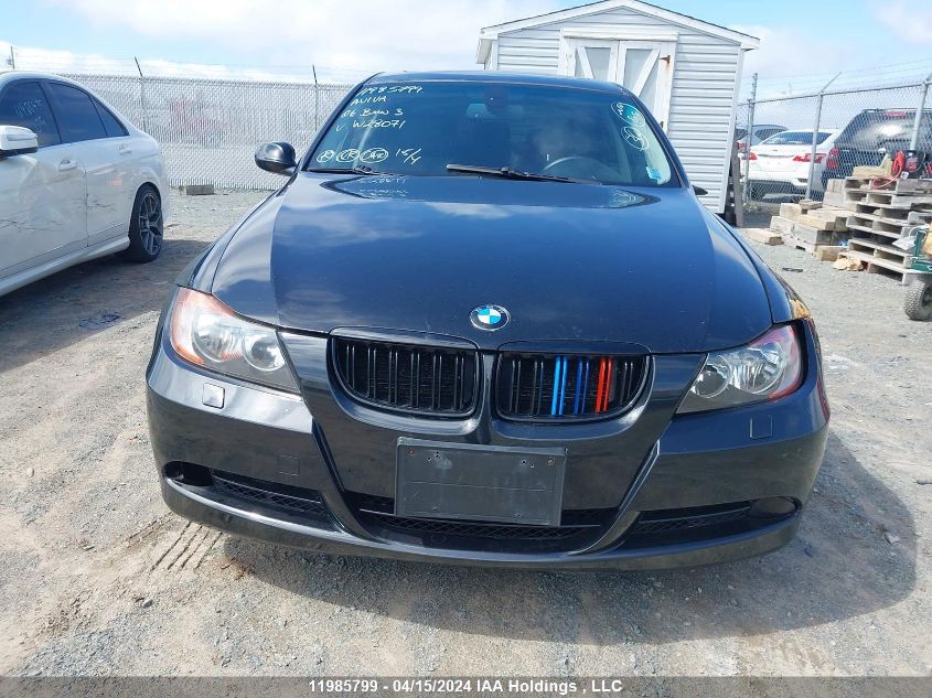 2006 BMW 3 Series VIN: WBAVB53576KW28071 Lot: 11985799