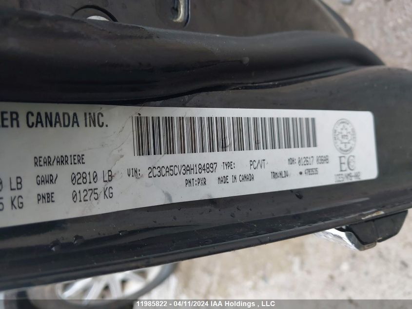 2010 Chrysler 300 Touring VIN: 2C3CA5CV3AH184897 Lot: 11985822