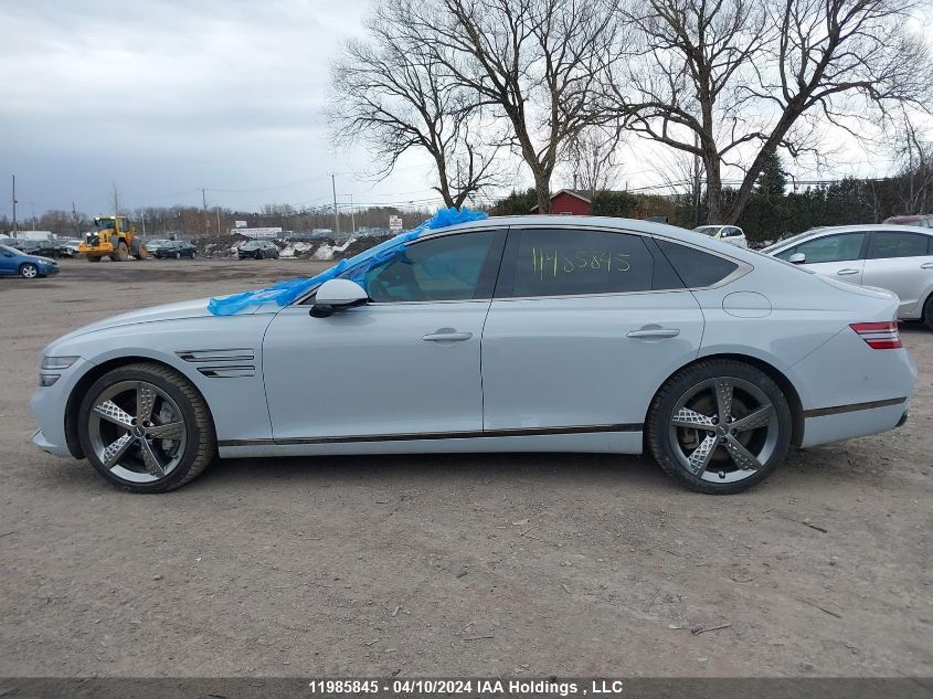 2022 Genesis G80 3.5T Sport Awd VIN: KMTGB4SDXNU123032 Lot: 11985845