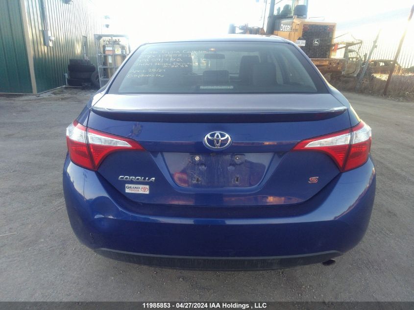 2016 Toyota Corolla L/Le/Le Pls/Prm/S/S Pls VIN: 2T1BURHE5GC591752 Lot: 11985853