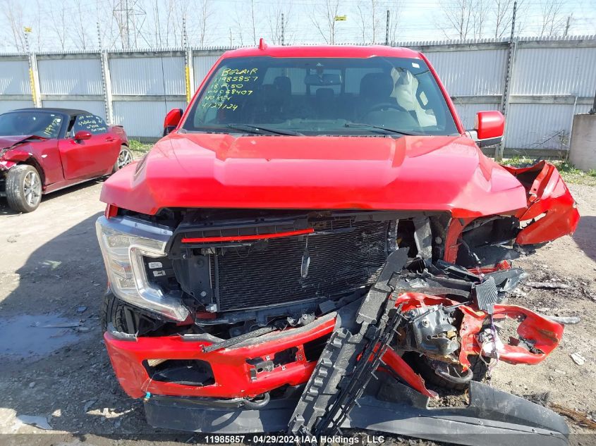 2018 Ford F-150 VIN: 1FTEW1EG4JFC58407 Lot: 11985857