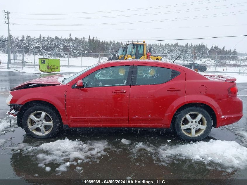 2012 Dodge Avenger Sxt VIN: 1C3CDZCB7CN293393 Lot: 11985935