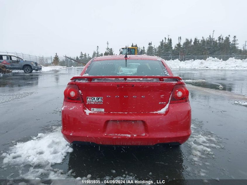 2012 Dodge Avenger Sxt VIN: 1C3CDZCB7CN293393 Lot: 11985935
