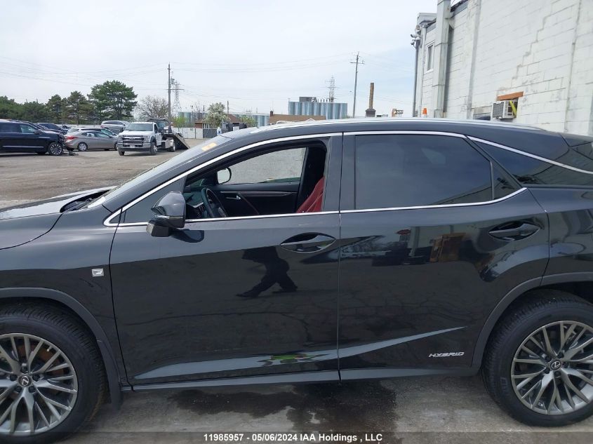 2022 Lexus Rx 450H F-Sport VIN: 2T2YGMDA6NC086125 Lot: 11985957