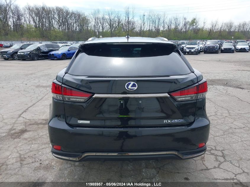 2022 Lexus Rx 450H F-Sport VIN: 2T2YGMDA6NC086125 Lot: 11985957