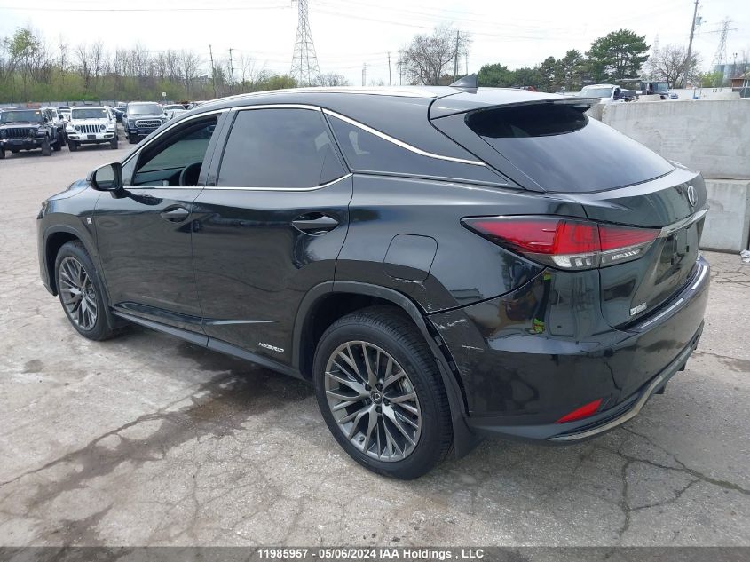 2022 Lexus Rx 450H F-Sport VIN: 2T2YGMDA6NC086125 Lot: 11985957