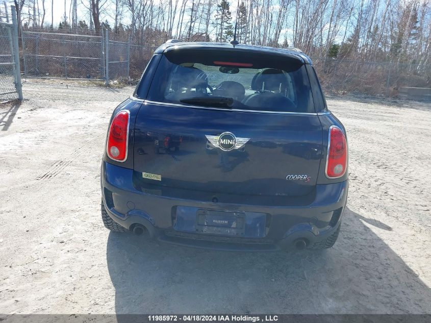 2012 Mini Cooper Countryman VIN: WMWZC5C55CWL62925 Lot: 11985972