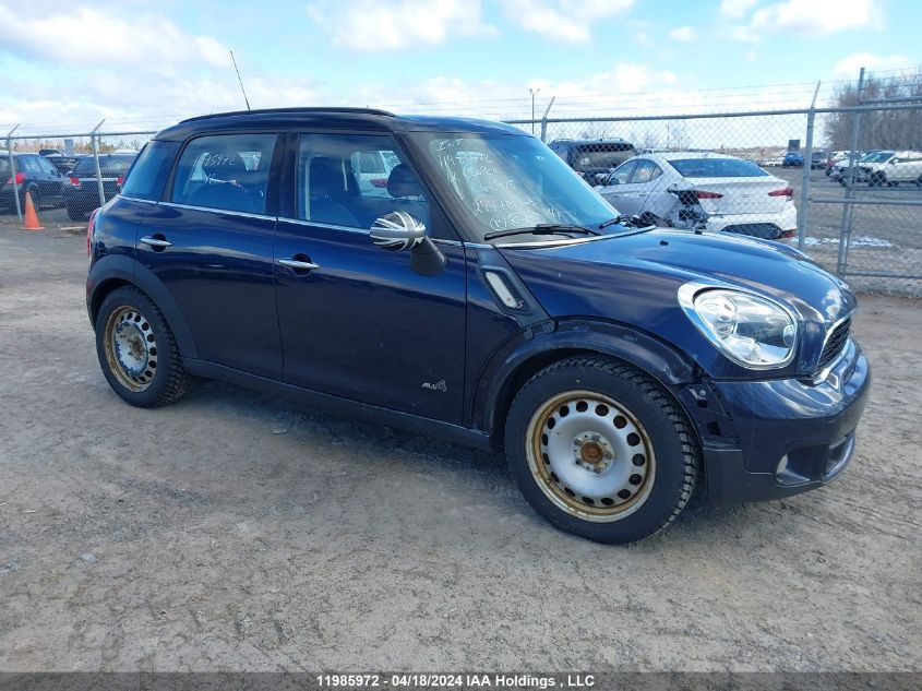 2012 Mini Cooper Countryman VIN: WMWZC5C55CWL62925 Lot: 11985972