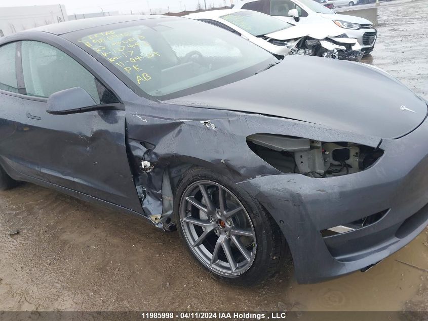 2022 Tesla Model 3 VIN: 5YJ3E1EB3NF127493 Lot: 11985998