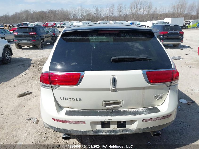 2012 Lincoln Mkx VIN: 2LMDJ8JK2CBL00106 Lot: 11986006