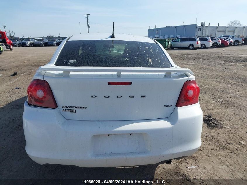 2012 Dodge Avenger Sxt VIN: 1C3CDZCB0CN270540 Lot: 39240701