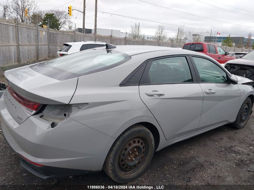 KMHLM4AJ7NU012884 2022 Hyundai Elantra Blue