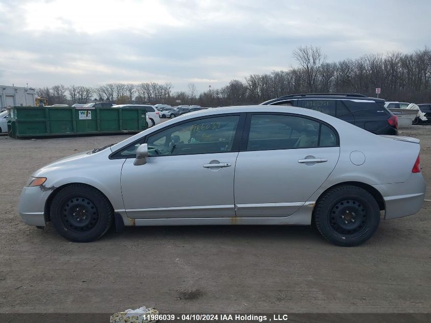 2008 Honda Civic Lx VIN: 2HGFA165X8H123913 Lot: 11986039