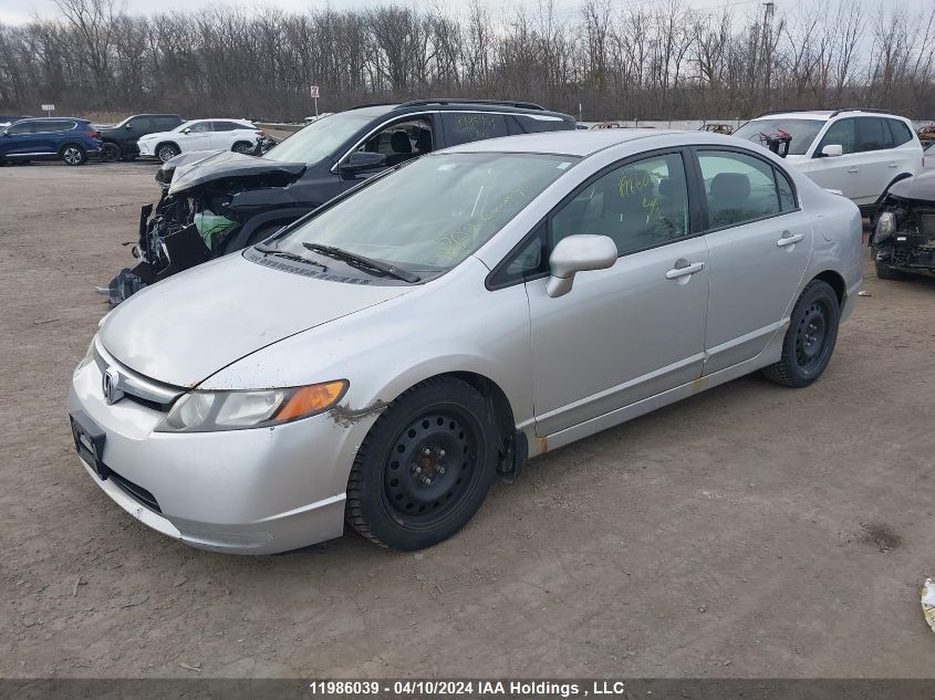 2008 Honda Civic Lx VIN: 2HGFA165X8H123913 Lot: 11986039