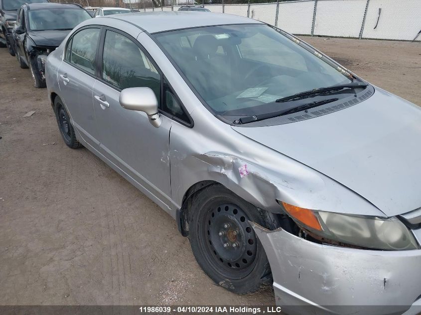 2008 Honda Civic Lx VIN: 2HGFA165X8H123913 Lot: 11986039