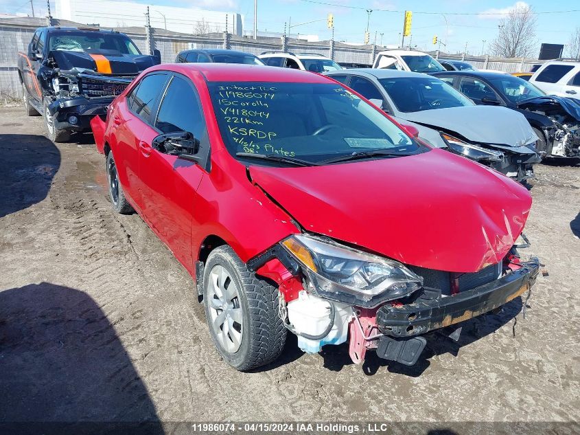 2015 Toyota Corolla VIN: 2T1BURHE4FC418044 Lot: 11986074