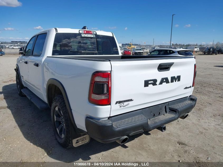 2022 Ram 1500 Rebel VIN: 1C6SRFLTXNN378593 Lot: 39240071