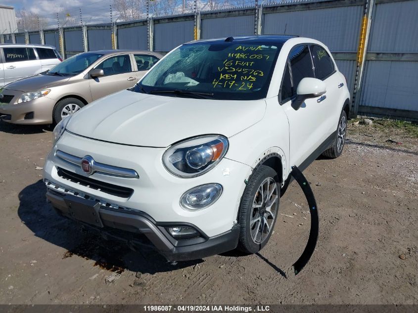 2016 Fiat 500X Trekking Plus VIN: ZFBCFXET5GP345763 Lot: 39241313