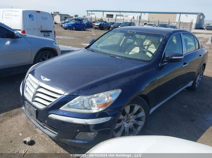 2010 Hyundai Genesis 3.8 Premium VIN: KMHGC4DE9AU076647 Lot: 11986095