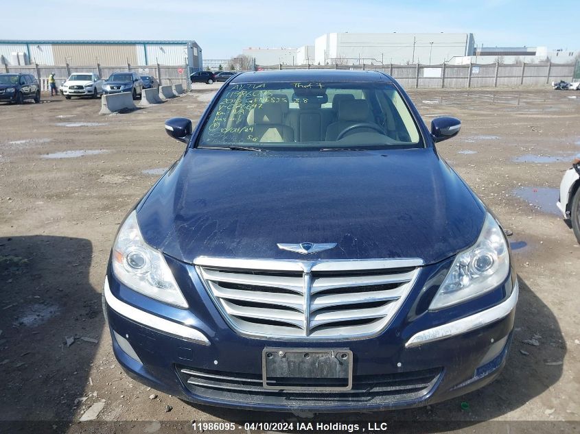 2010 Hyundai Genesis 3.8 Premium VIN: KMHGC4DE9AU076647 Lot: 11986095