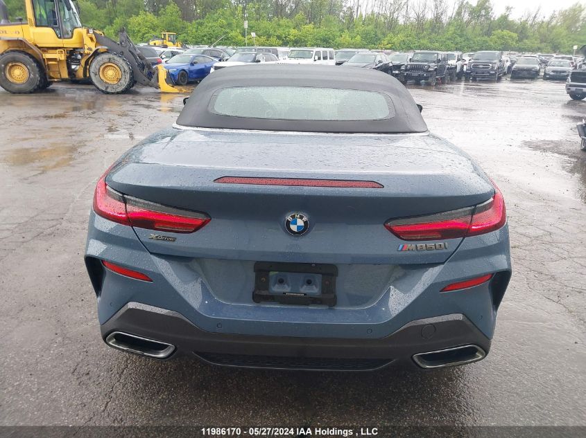 2019 BMW 8 Series M850I xDrive VIN: WBAFY4C52KBX39151 Lot: 11986170