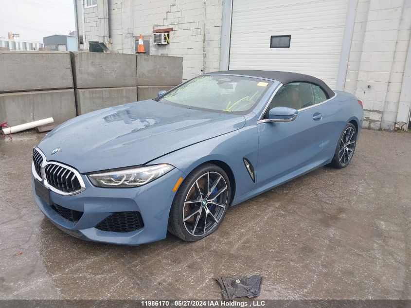 2019 BMW 8 Series M850I xDrive VIN: WBAFY4C52KBX39151 Lot: 11986170