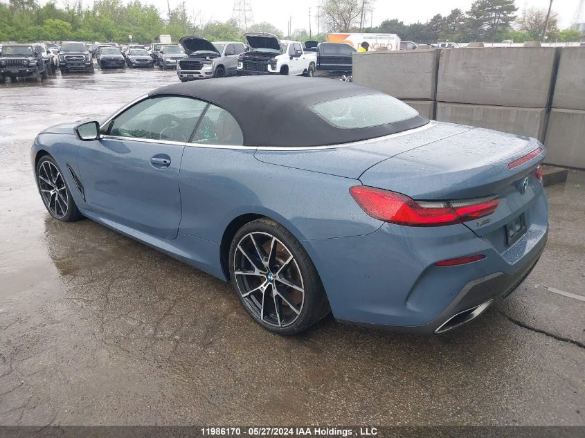 2019 BMW 8 Series M850I xDrive VIN: WBAFY4C52KBX39151 Lot: 11986170