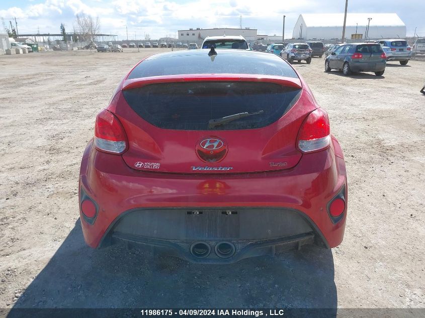 2013 Hyundai Veloster Turbo VIN: KMHTC6AE2DU087783 Lot: 11986175