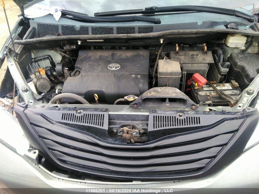 2013 Toyota Sienna V6 7 Passenger VIN: 5TDZK3DC1DS351462 Lot: 11986201