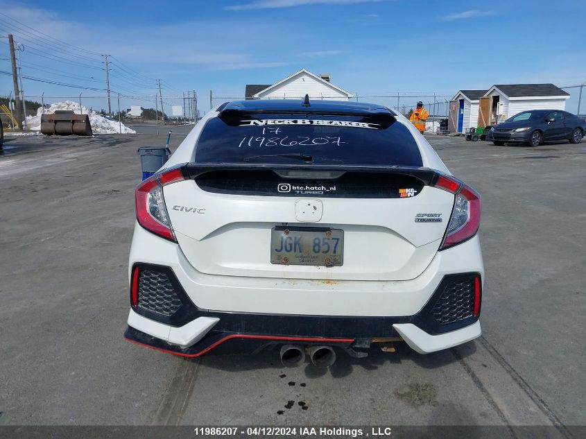 2017 Honda Civic Hatchback VIN: SHHFK7H98HU306309 Lot: 11986207