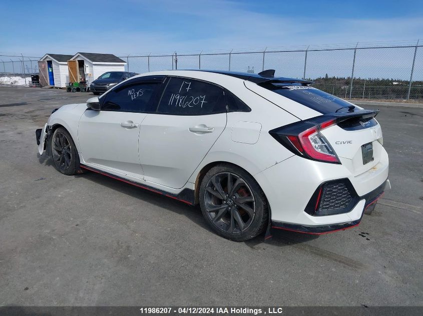 2017 Honda Civic Hatchback VIN: SHHFK7H98HU306309 Lot: 11986207