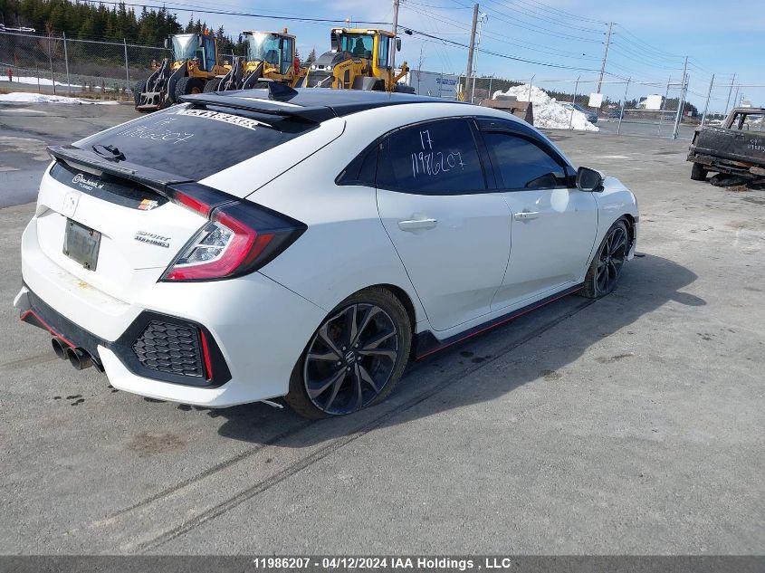 2017 Honda Civic Hatchback VIN: SHHFK7H98HU306309 Lot: 11986207