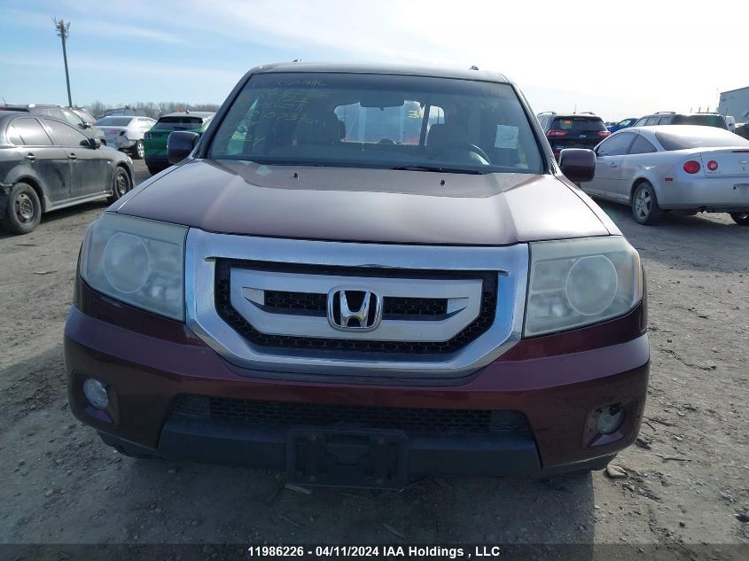 2009 Honda Pilot Ex VIN: 5FNYF48439B005711 Lot: 11986226